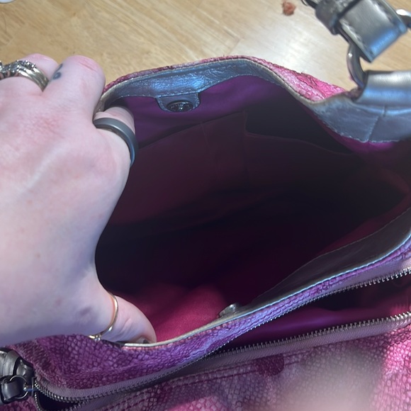 Pink Three Compartment Coach Purse - Picture 6 of 8